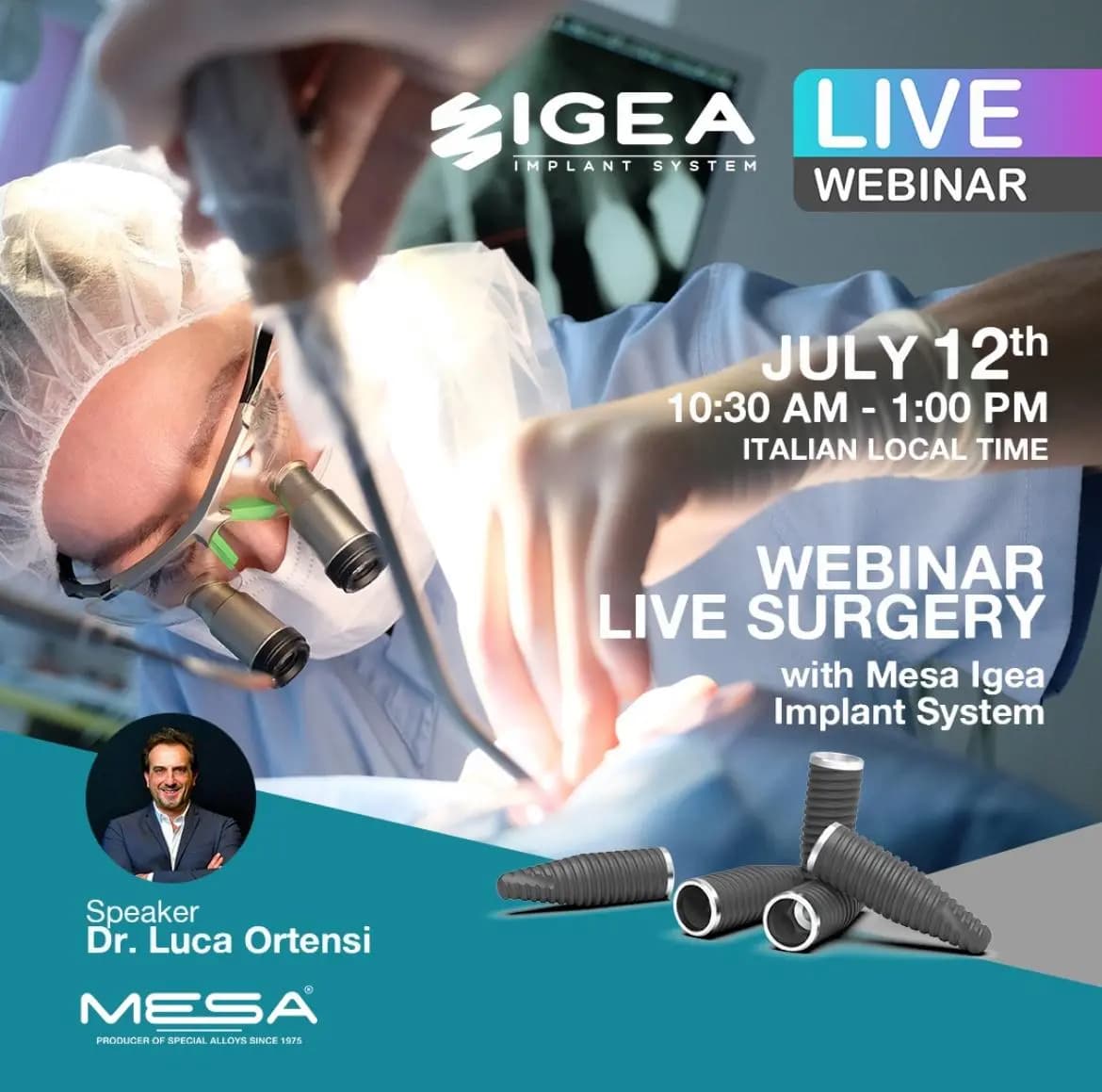 LIVE SURGERY WEBINAR